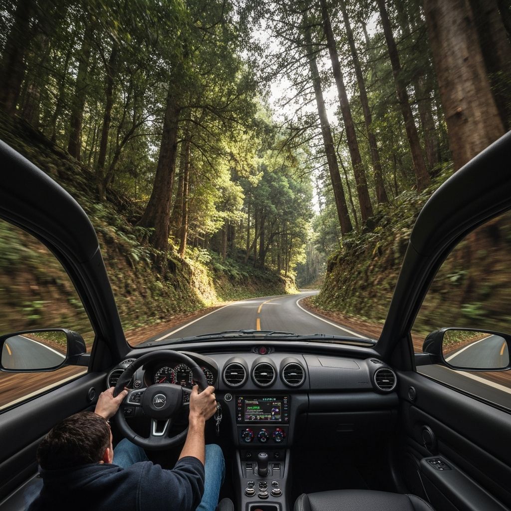 Video mô phỏng lái xe chế độ ngang